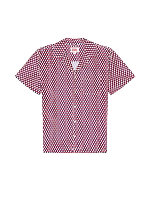 Solid & Striped The Cabana Shirt in Red. Size M, S, XL.