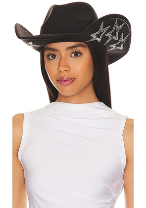 8 Other Reasons Star Cowboy Hat in Black.