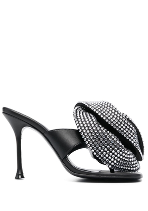 Magda Butrym 3D flower-detail 100mm sandals - Black