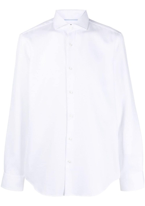 BOSS organic-cotton long-sleeve shirt - White