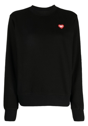 CHOCOOLATE logo-appliqué cotton sweatshirt - Black