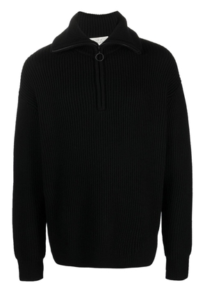 Studio Nicholson half-zip merino-wool jumper - Black