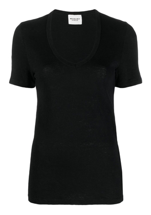 MARANT ÉTOILE scoop-neck short-sleeve T-shirt - Black