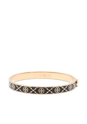 Tory Burch Miller enamelled-logo hinge bracelet - Gold