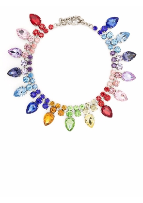 Philipp Plein crystal-embellished necklace - Blue