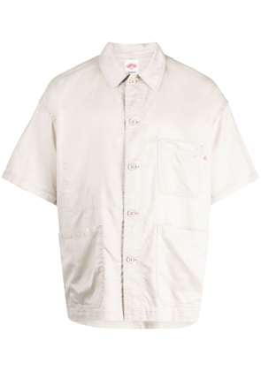 Danton short-sleeve cotton shirt - Neutrals