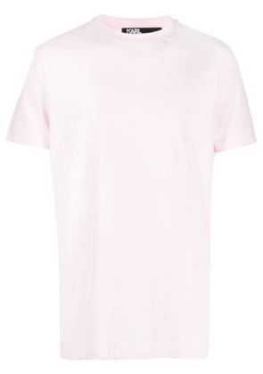 Karl Lagerfeld crew-neck short-sleeve T-shirt - Pink