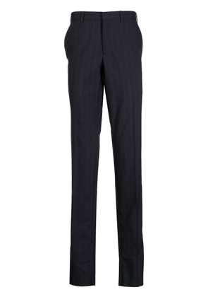 Brioni striped straight-leg trousers - Blue