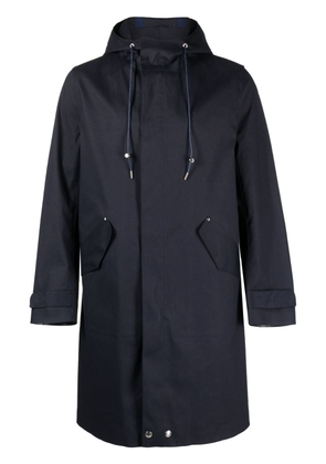 Mackintosh Granish cotton hooded raincoat - Blue
