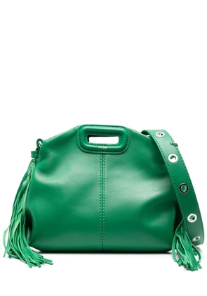 Maje mini Miss M leather shoulder bag - Green