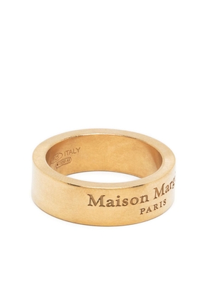 Maison Margiela engraved-logo silver ring - Gold