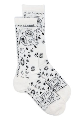 Alanui Bandana ankle socks - White