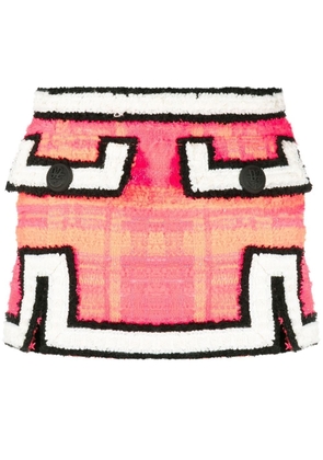 Dsquared2 geometric tweed mini skirt - Pink