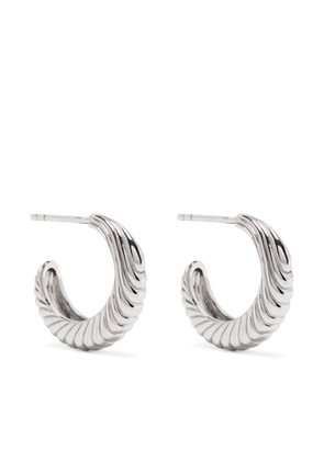 Missoma sterling-silver twisted hoop earrings