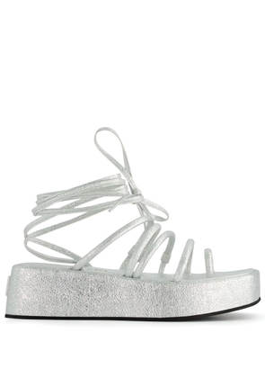 Nodaleto Bulla Gaia 45m flatform sandals - Silver