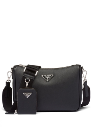 Prada Saffiano-leather crossbody bag - Black