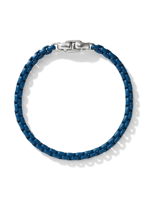 David Yurman sterling silver Box Chain bracelet - Blue
