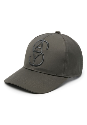 Yves Salomon logo-embroidered baseball cap - Green
