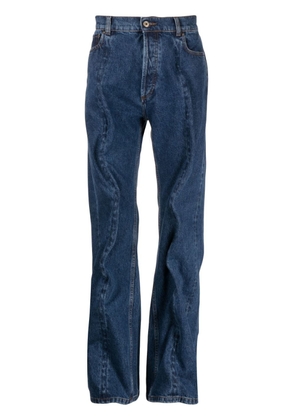 Y/Project Wire wide-leg cotton jeans - Blue