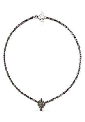 Marcelo Burlon County of Milan pyramind-cross chain-link necklace - Black