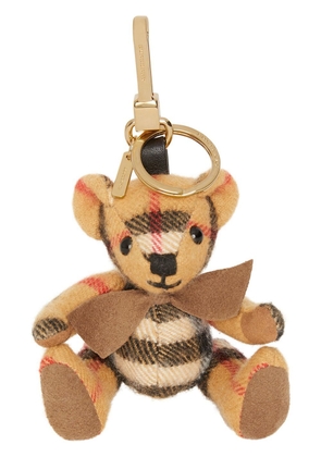 Burberry Thomas Bear Charm in Vintage Check Cashmere - Yellow