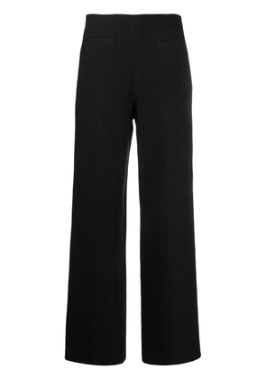 SANDRO tailored wide-leg tweed trousers - Black