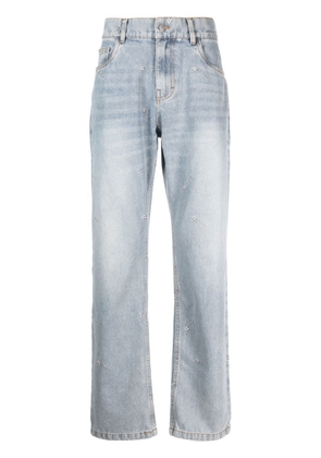 Pleasures safety-pin straight-leg jeans - Blue
