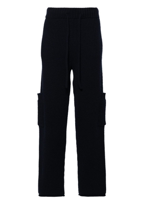 Alanui Finest cable-knit trousers - Blue