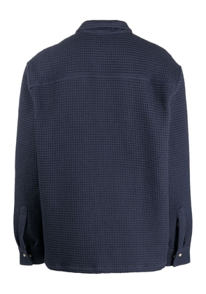 A Kind of Guise Atrato waffle-textured cotton shirt - Blue