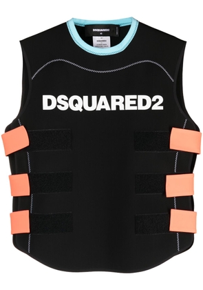 Dsquared2 logo-print sleeveless vest - Black
