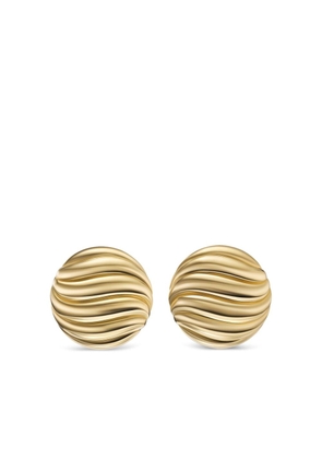 David Yurman 18kt yellow gold Sculpted Cable stud earrings