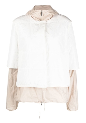 Fabiana Filippi layered padded jacket - White