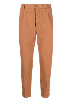 Dell'oglio Riccardo cotton straight-leg trousers - Brown