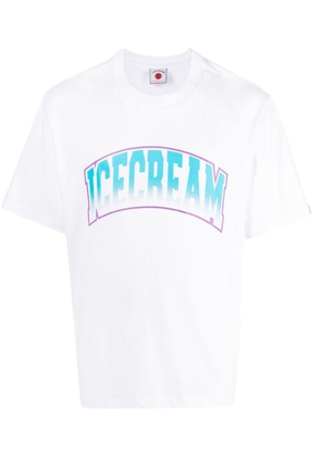 ICECREAM logo-print cotton T-shirt - White