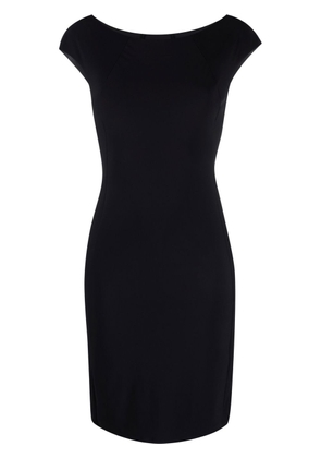 Patrizia Pepe cap-sleeve mini shift dress - Black
