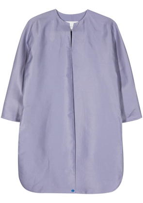 Manzoni 24 Abir cotton-silk coat - Purple