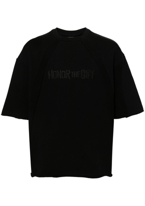 Honor The Gift logo-embroidered cotton T-shirt - Black