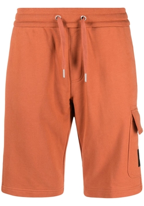Calvin Klein Jeans logo-patch cotton track pants - Orange