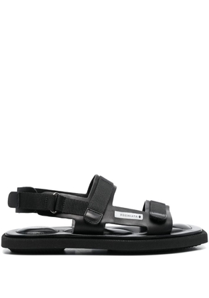 Premiata touch-strap leather sandals - Black