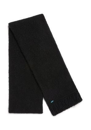 Alanui fringe-detail knit scarf - Black