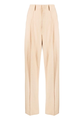 ISABEL MARANT high-waisted straight-leg trousers - Yellow