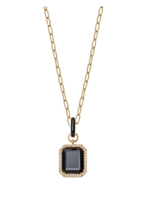Astley Clarke Ottima onyx pandant necklace - Gold