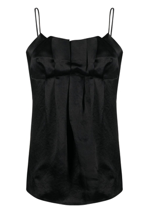 Jil Sander pleated vest top - Black
