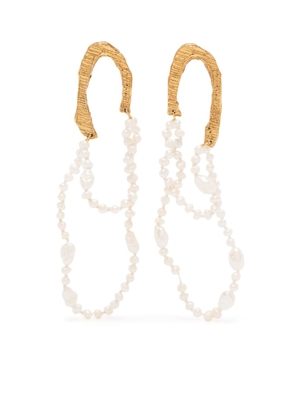 LOVENESS LEE Larissa pearl-embellished drop earrings - Gold