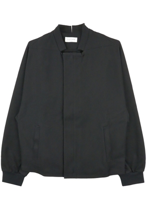Yohji Yamamoto collarless shirt jacket - Black