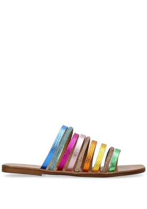 Kurt Geiger London Daisy Rainbow flat sandals - Blue