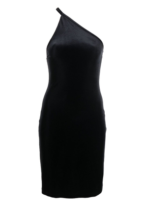 Filippa K Asymmetric Velvet mini dress - Black