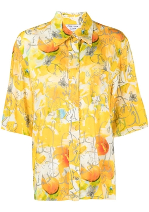 Collina Strada floral short-sleeve shirt - Yellow