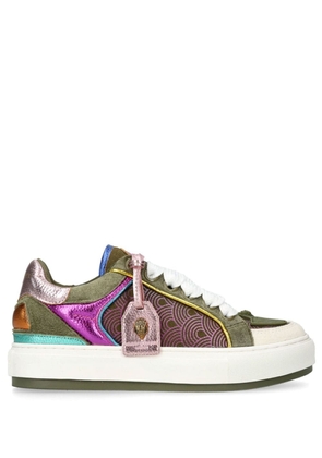 Kurt Geiger London Southbank Tag panelled leather sneakers - Green