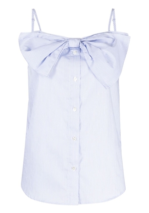 b+ab sleeveless cotton blouse - Blue